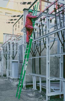 Dvodjelne elektri�arske ljestve